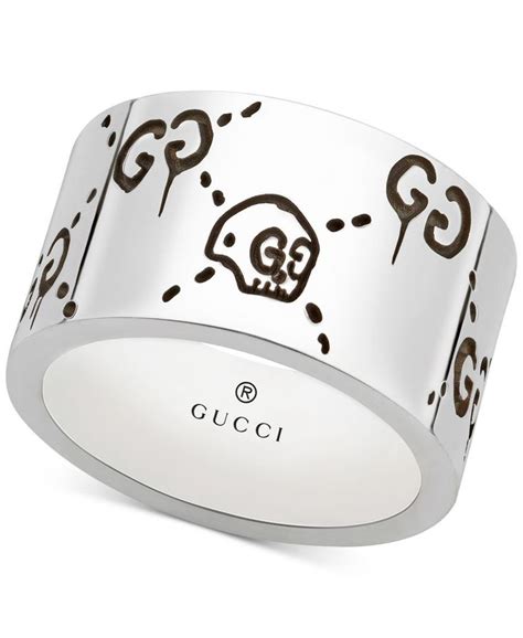 gucci ring mens ebay|Gucci ghost ring men.